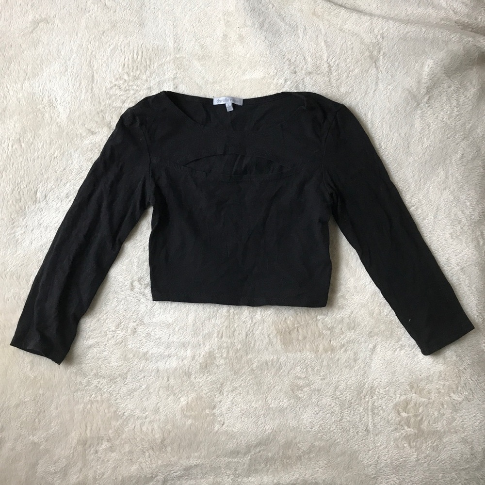 Black cutout top